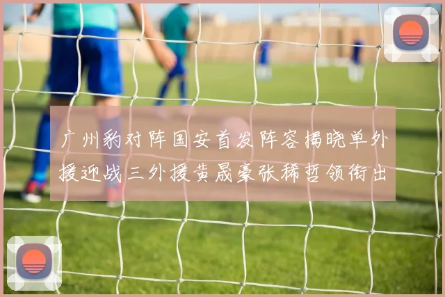 广州豹对阵国安首发阵容揭晓单外援迎战三外援黄晟豪张稀哲领衔出战